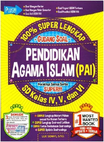 Cover Buku 100% Super Lengkap Gudang Soal Pendidikan Agama Islam Sd Kl 4-6