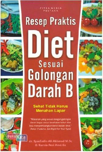 Cover Buku Resep Praktis Diet Sesuai Golongan Darah B