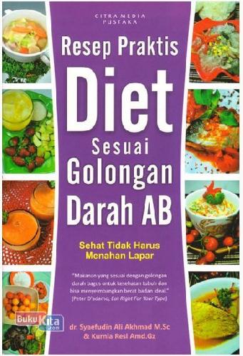 Cover Buku Resep Praktis Diet Sesuai Golongan Darah Ab