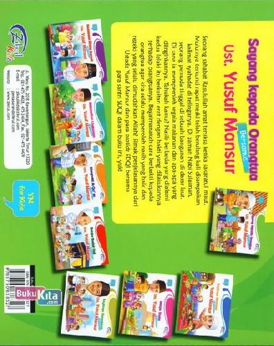 Cover Belakang Buku Sayang Kepada Orangtua Bersama Ust. Yusuf Mansur