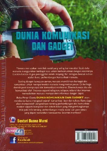 Cover Belakang Buku Buku Pintar Dunia: Dunia Komunikasi dan Gadget