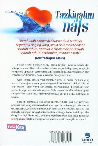 Cover Belakang Buku Tazkiyatum Nafs - Belajar Membersihkan Hati