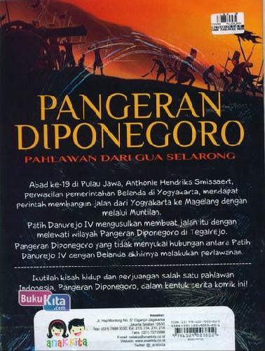Cover Belakang Buku Pangeran Diponegoro Pahlawan dari Gua Selarong