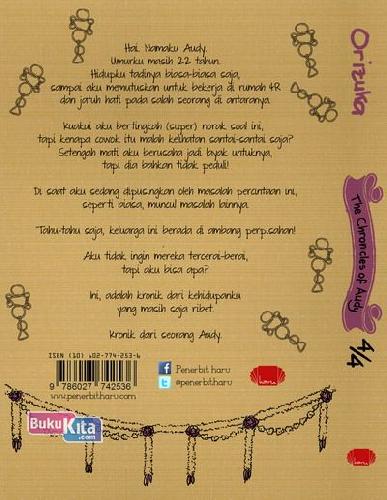 Cover Belakang Buku The Chronicles of Audy : 4/4
