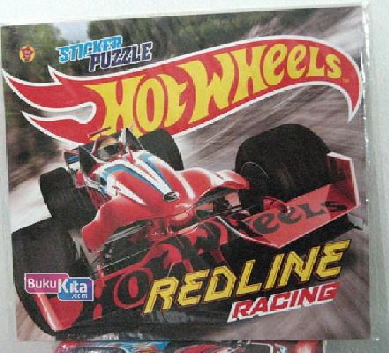 Cover Buku Sticker Puzzle Hot Wheels : Redline Racing