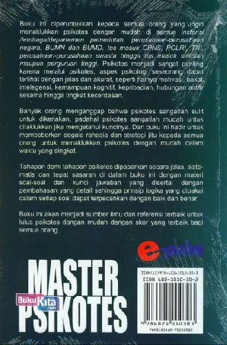 Cover Belakang Buku Master Psikotes