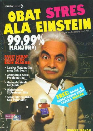 Cover Buku Obat Stres Ala Einstein 99,99% Manjur