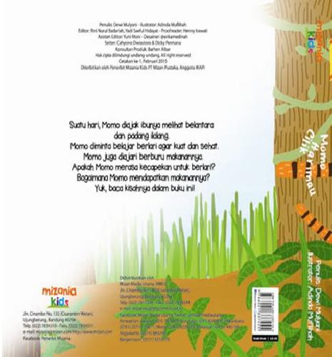 Cover Belakang Buku Momo Harimau Cilik: Mizania Kids