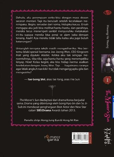 Cover Belakang Buku Master Sun.The #1 :Wanita Yang Dikutuk Hantu