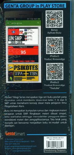 Cover Belakang Buku I Pocket Ringkasan Materi Ipa 7-8-9 Smp