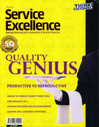 Cover Buku Majalah Service Excellence Edisi 03/V/2015