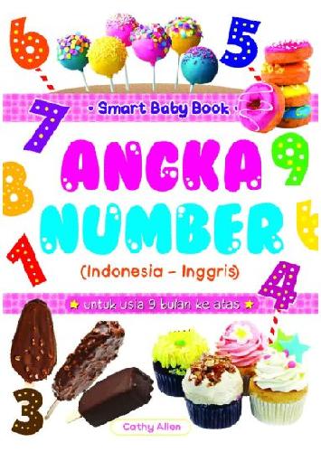Cover Buku Smart Baby Book : Angka - Number (Indonesia-Inggris)