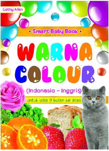 Cover Buku Smart Baby Book : Warna - Colour