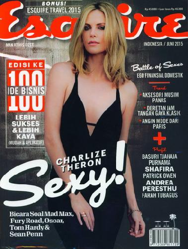 Cover Buku Majalah Esquire Edisi 100 | Juni 2015 (Free Majalah ESQUIRE TRAVEL 2015)