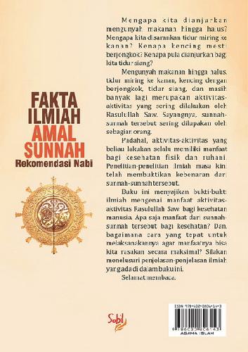 Cover Belakang Buku Fakta Ilmiah Amal Sunah Rekomendasi Nabii