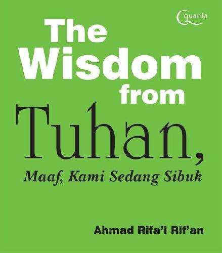 Cover Buku Wisdom From Tuhan Maaf Kami Sedang Sibuk