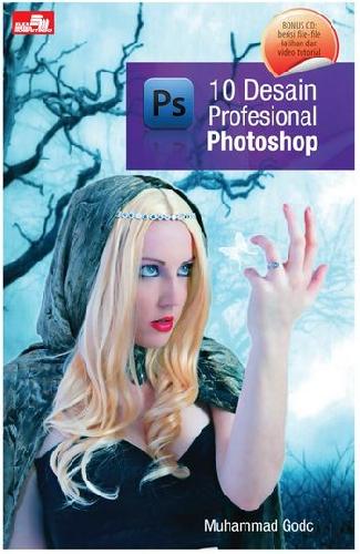 Cover Buku 10 Desain Profesional Photoshop + Cd