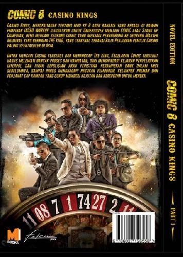 Cover Belakang Buku Comic 8 : Casino Kings Part 1 / Novel Edition
