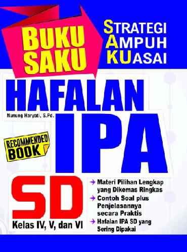 Cover Buku Buku Saku Hafalan IPA SD