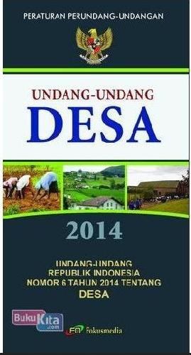 Cover Buku Undang-Undang Desa 2014