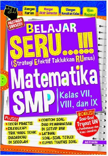 Cover Buku Belajar Seru Matematika Smp Kls.Vii,Viii & Ix