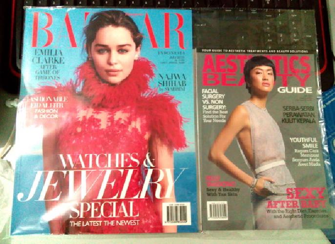 Cover Buku Majalah Bazaar Harpers Edisi 182 | Juli 2015 (Free majalah Aesthetic guide)