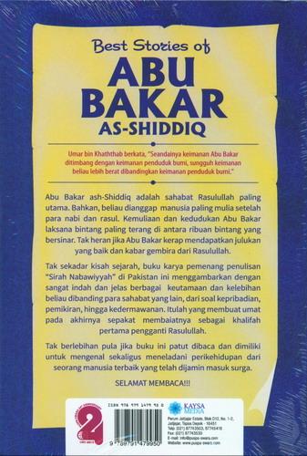 Cover Belakang Buku Best Stories Of Abu Bakar As Shiddiq