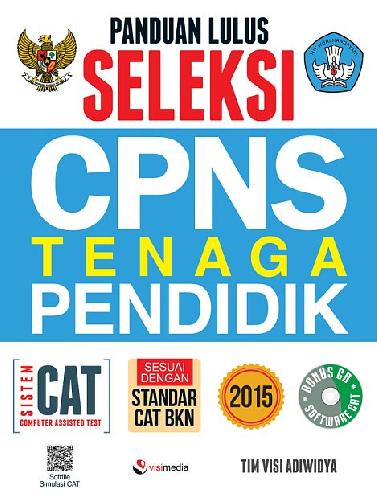 Cover Buku Panduan Lulus Seleksi CPNS Tenaga Pendidik (Plus CD CAT)
