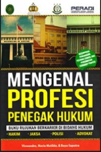Cover Buku Mengenal Profesi Penegak Hukum