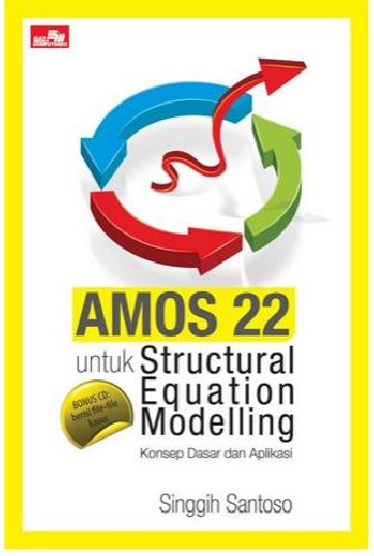 Cover Buku Amos 22 Untuk Structural Equation Modelling+Cd