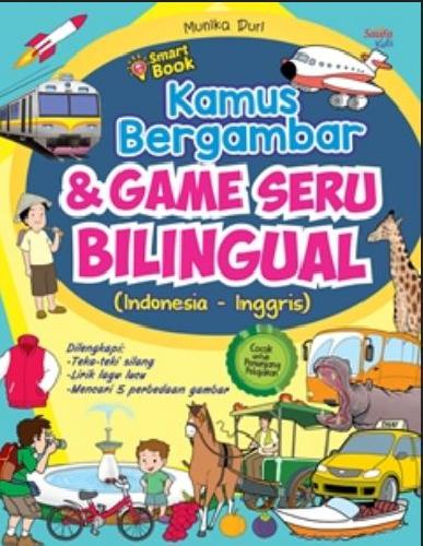 Cover Buku Smart Book Kamus Bergambar dan Game Seru Bilingual