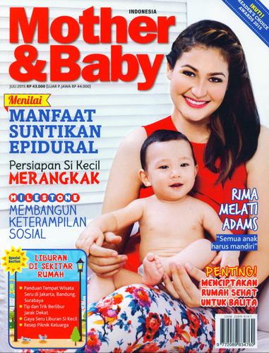 Cover Buku Majalah Mother & Baby Edisi 107 | Juli 2015