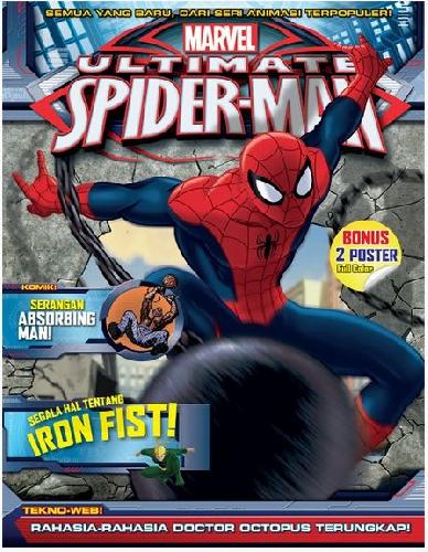 Cover Buku Aktivitas Marvel : Ultimate Spiderman - Iron Fist + Poster 2 Lbr