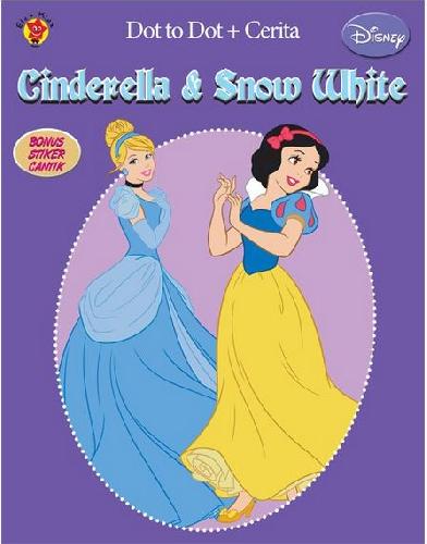 Cover Buku Dot To Dot + Cerita : Snow White Dan Cinderella