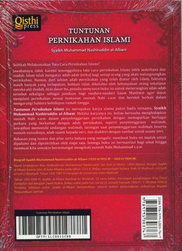 Cover Belakang Buku Tuntunan Pernikahan Islami
