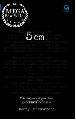 Cover Buku 5 Cm Edisi Mega Best Seller Dasawarsa (New Cover)