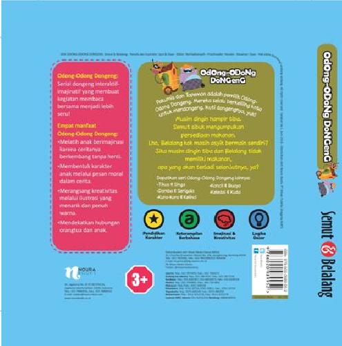 Cover Belakang Buku Odong-Odong Dongeng: Semut & Belalang