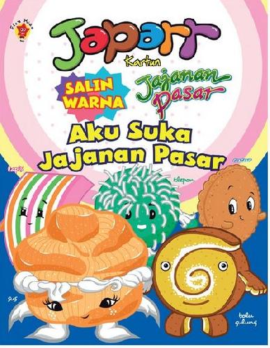 Cover Buku Salin Warna Japarr : Aku Suka Makanan Indonesia