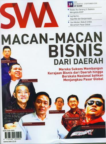 Cover Buku Majalah SWA Sembada No. 18 | 20 Agustus - 2 September 2015