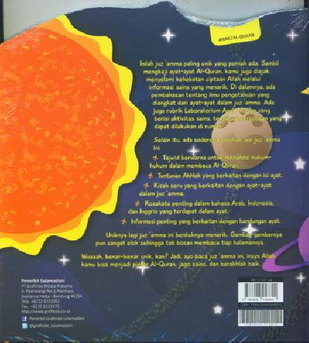 Cover Belakang Buku Juz Amma Super - Juz Amma Sains untuk Anak Pinter Bk