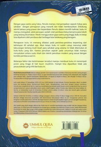 Cover Belakang Buku Biografi 60 Sahabat Nabi [Bonus CD Buku] - Hard Cover