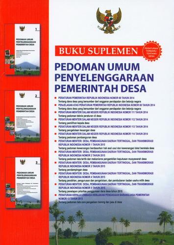 Cover Depan Buku Buku Suplemen Pedoman Umum Penyelenggaraan Pemerintah Desa