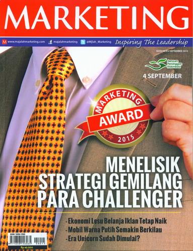Cover Buku Majalah Marketing Edisi 93 | September 2015