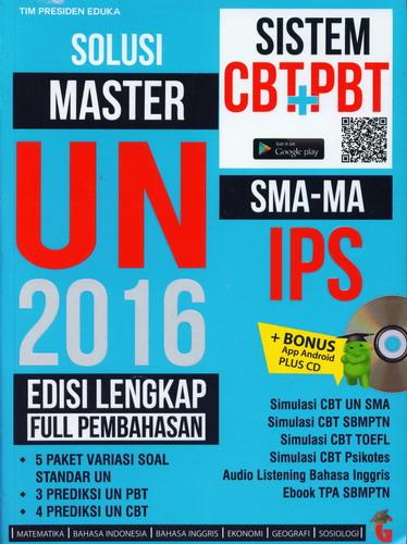 Cover Buku Solusi Master UN 2016 SMA-MA IPS Edisi Lengkap Full Pembahasan