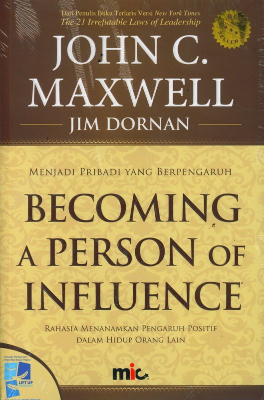 Cover Depan Buku Becoming A Person of Influence - Menjadi Pribadi yang Bepengaruh