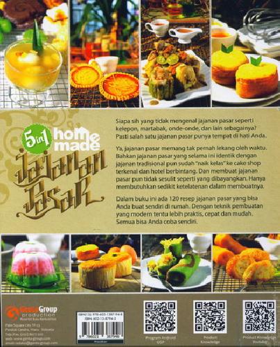 Cover Belakang Buku 120 Recipes 6 in 1 Homemade Jajanan Pasar