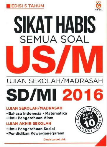 Cover Buku Sikat Habis Semua Soal US/M SD/MI 2016