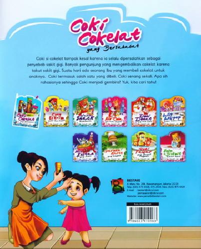 Cover Belakang Buku Coki Cokelat yang Bersahabat (full color)