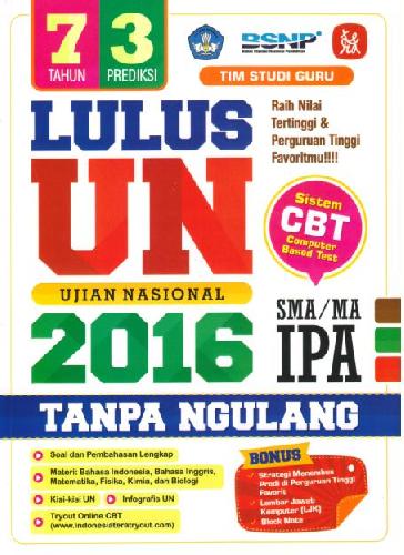 Cover Buku Lulus UN SMA/MA IPA 2016 Tanpa Ngulang