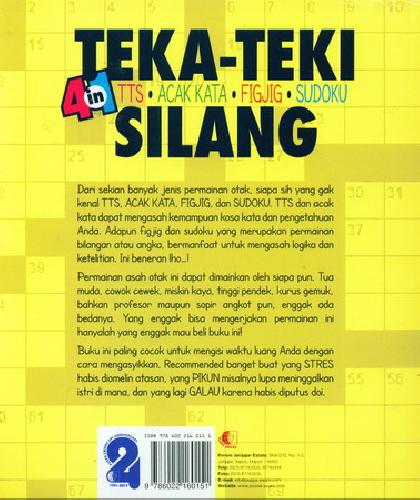 Cover Belakang Buku Teka-Teki Silang 4 in 1